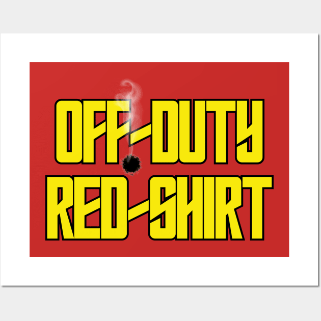 Off-Duty Red Shirt Wall Art by Spatski